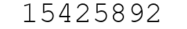 Number 15425892.