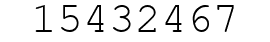 Number 15432467.