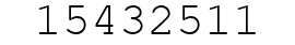 Number 15432511.
