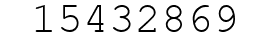 Number 15432869.