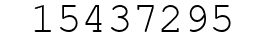 Number 15437295.