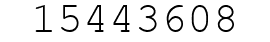 Number 15443608.