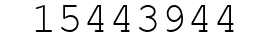 Number 15443944.