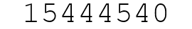 Number 15444540.