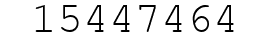 Number 15447464.