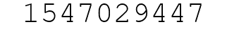 Number 1547029447.
