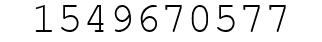 Number 1549670577.