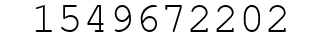 Number 1549672202.