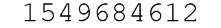 Number 1549684612.