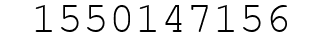 Number 1550147156.