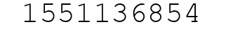 Number 1551136854.