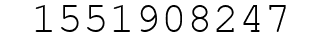 Number 1551908247.