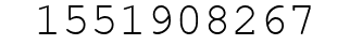 Number 1551908267.