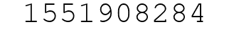 Number 1551908284.
