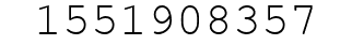 Number 1551908357.