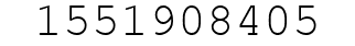 Number 1551908405.