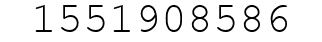 Number 1551908586.