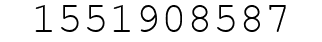 Number 1551908587.