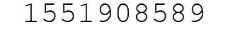 Number 1551908589.