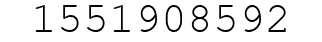 Number 1551908592.