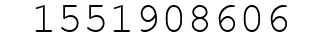Number 1551908606.