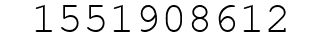 Number 1551908612.