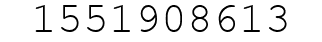 Number 1551908613.