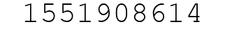 Number 1551908614.