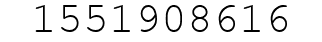 Number 1551908616.