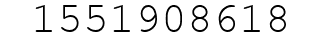 Number 1551908618.