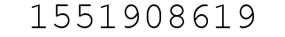 Number 1551908619.