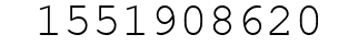 Number 1551908620.