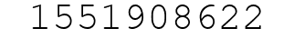 Number 1551908622.