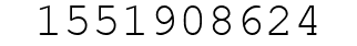 Number 1551908624.
