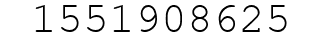 Number 1551908625.