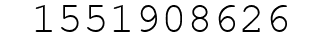 Number 1551908626.