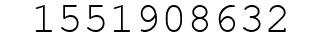 Number 1551908632.