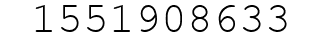 Number 1551908633.