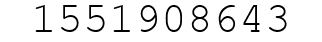 Number 1551908643.