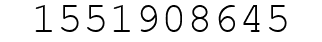 Number 1551908645.
