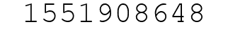 Number 1551908648.