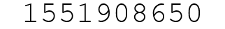 Number 1551908650.