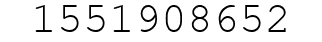 Number 1551908652.