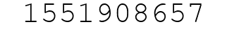 Number 1551908657.
