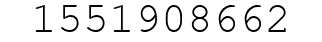 Number 1551908662.