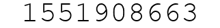 Number 1551908663.
