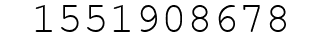 Number 1551908678.