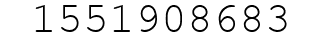 Number 1551908683.