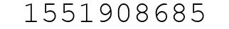 Number 1551908685.