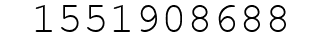 Number 1551908688.